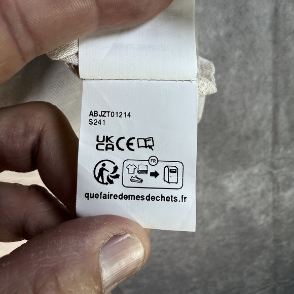 Billabong A/Division Women Large Short Sleeve T-Shirt Cream Grapic Print‎ - Picture 5 of 7